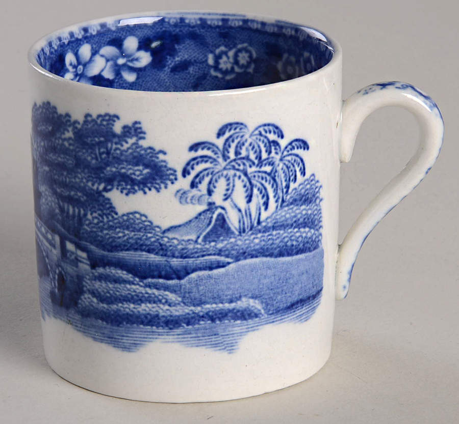 Tower Blue (Light Blue) Flat Demitasse Cup by Spode-1