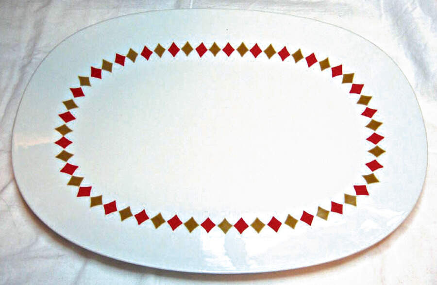 Guinevere 14" Oval Serving Platter by Sango-1