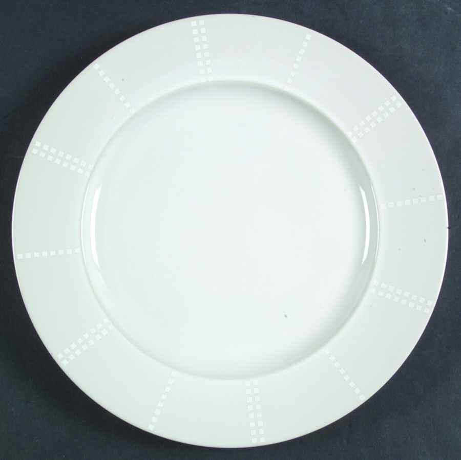 Pezze White Dinner Plate by Studio Nova-1