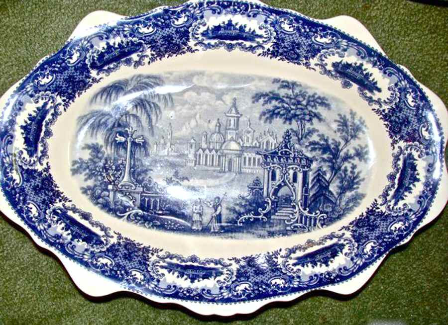 STF39 16" Oval Serving Platter by Staffordshire-1