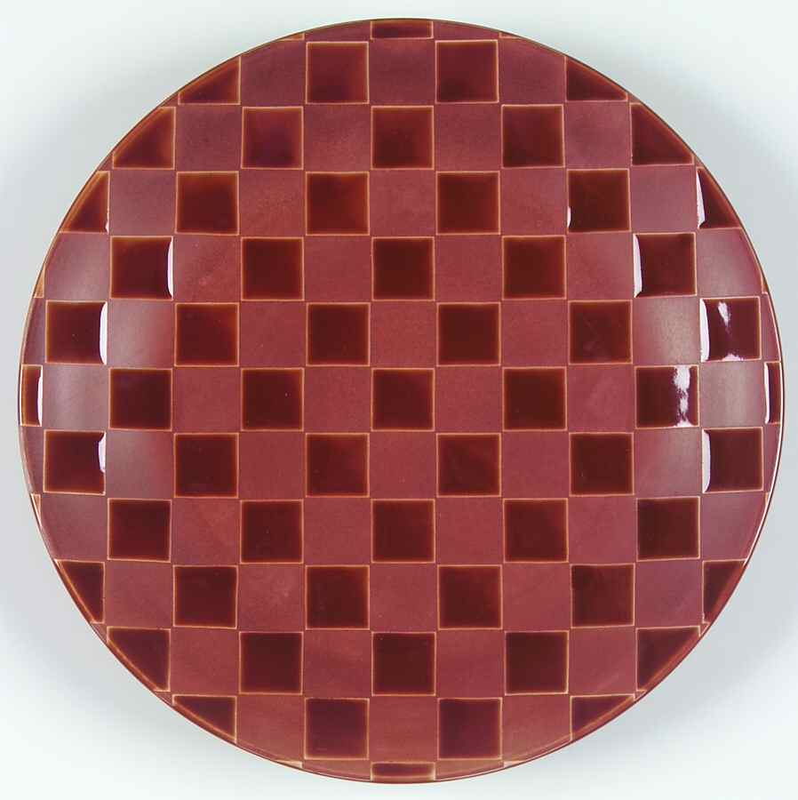 Checkers Sienna Salad Plate by Sango-1