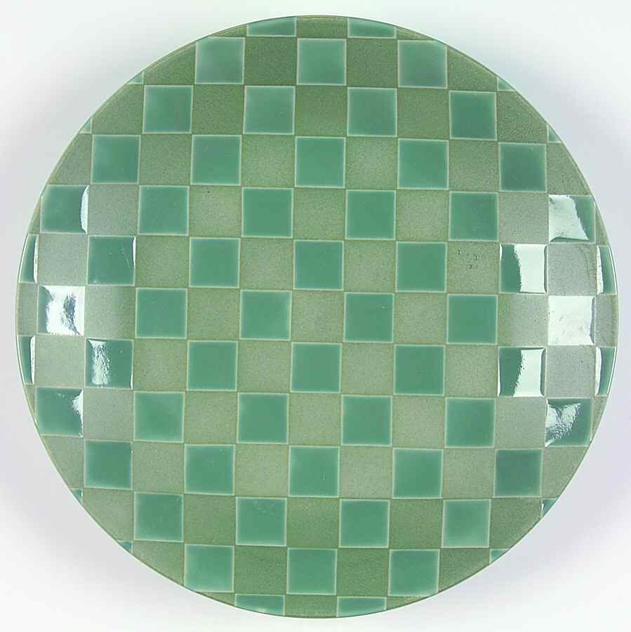 Checkers Green Salad Plate by Sango-1