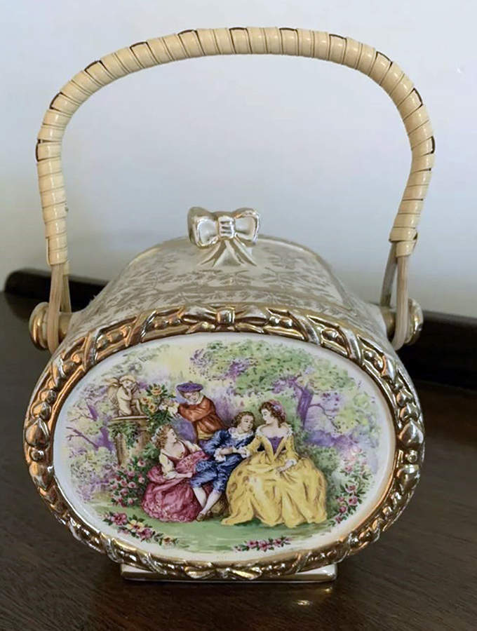 1876 Biscuit Barrel & Lid by Sadler-1