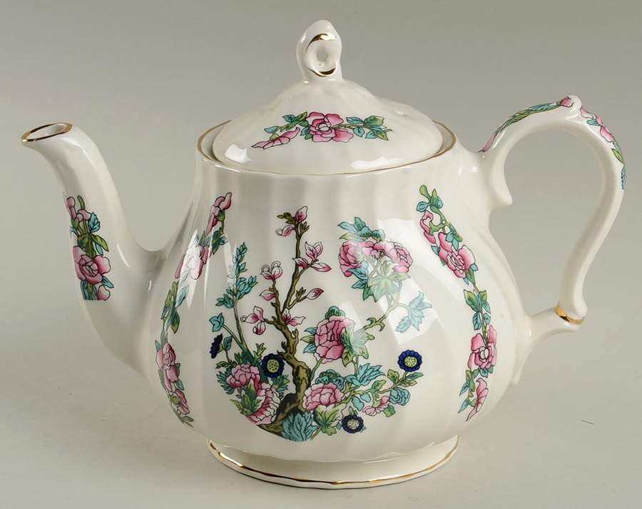 Indian Tree (Gold Trim) Teapot & Lid by Sadler-1
