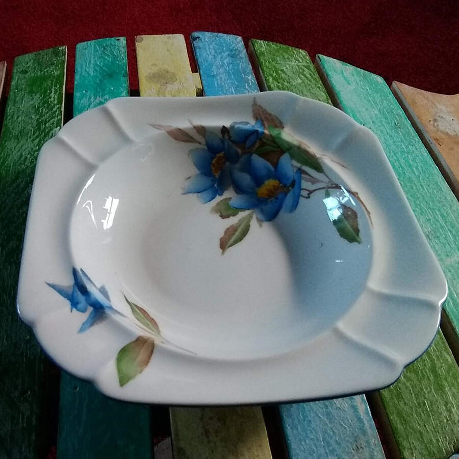 Syringa Blue Butter Pat by Shelley-1