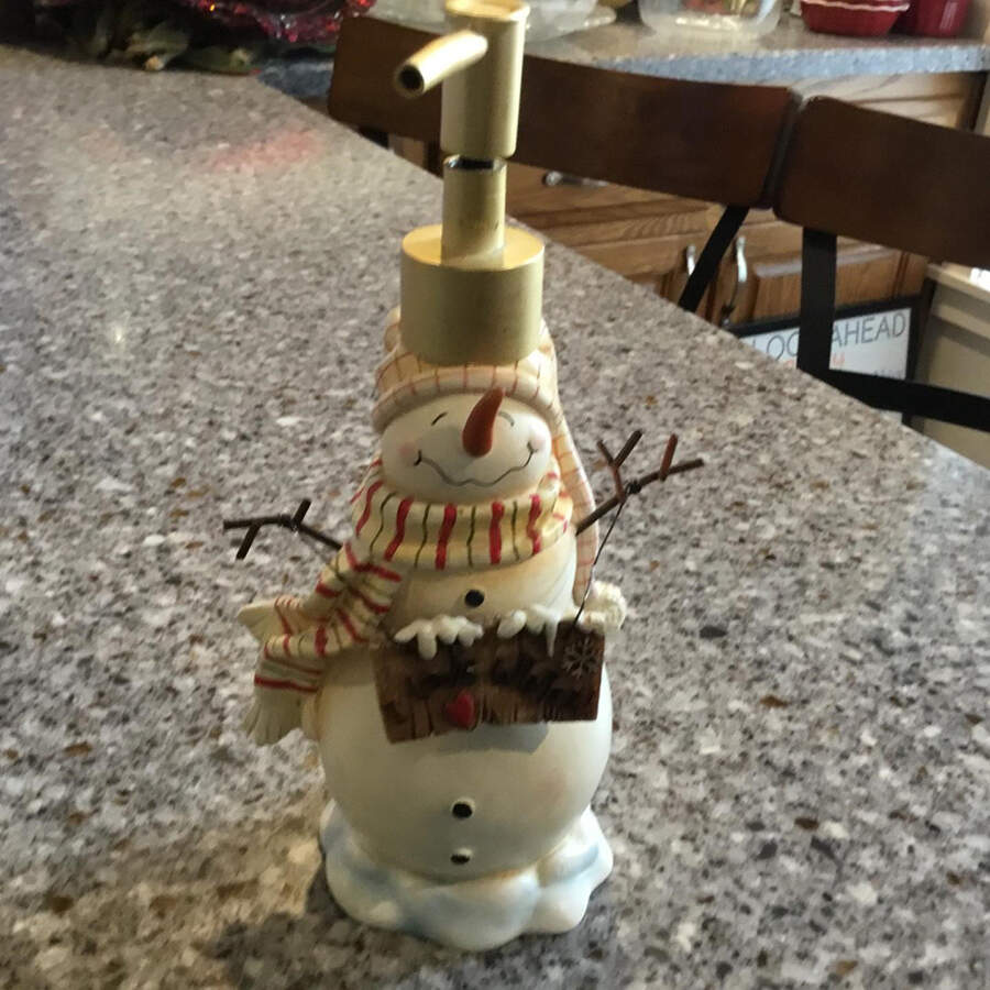 Snowmates Cream Figural Lotion Dispenser by Sakura-1