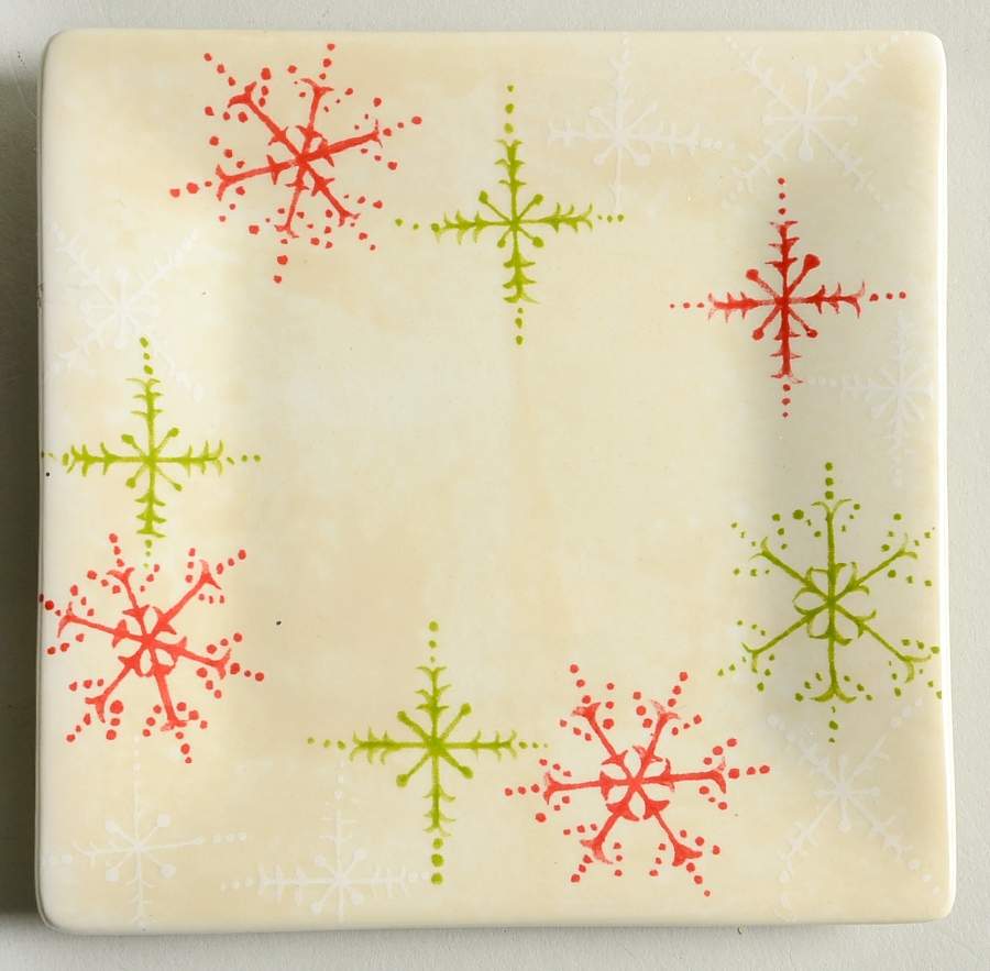 Snowmates Cream Appetizer Plate by Sakura-1