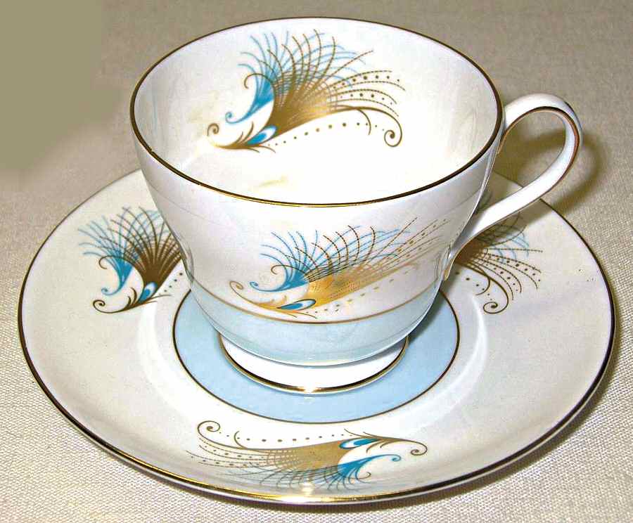 B14068-S43 Footed Cup & Saucer Set by Shelley-1