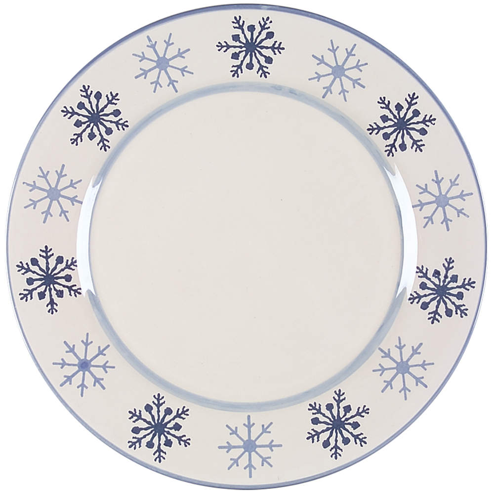 Winter Frost Dinner Plate by St Nicholas Square-1