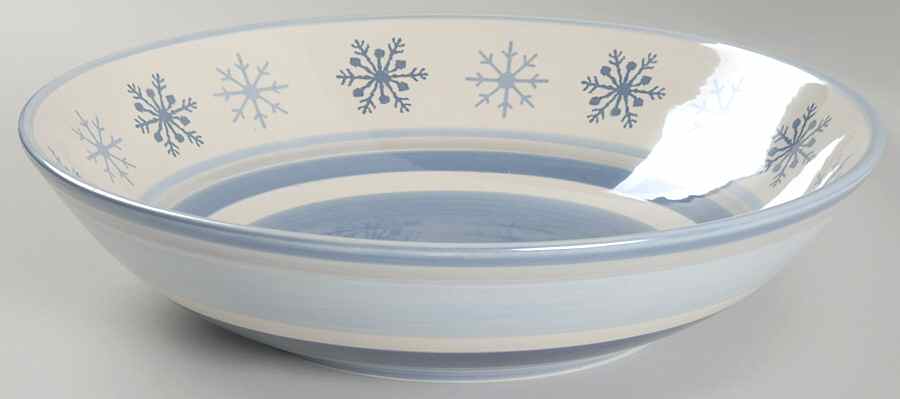Winter Frost 12" Pasta Serving Bowl by St Nicholas Square-1