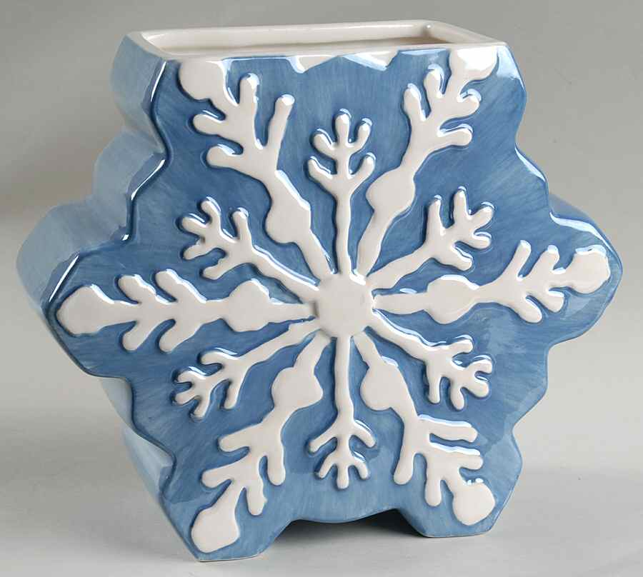 Winter Frost Figural Cookie Jar No Lid by St Nicholas Square-1