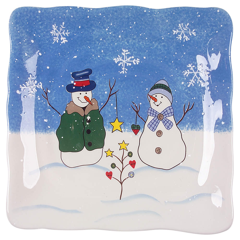 Button Tree Button Up Square Salad Plate by St Nicholas Square-1