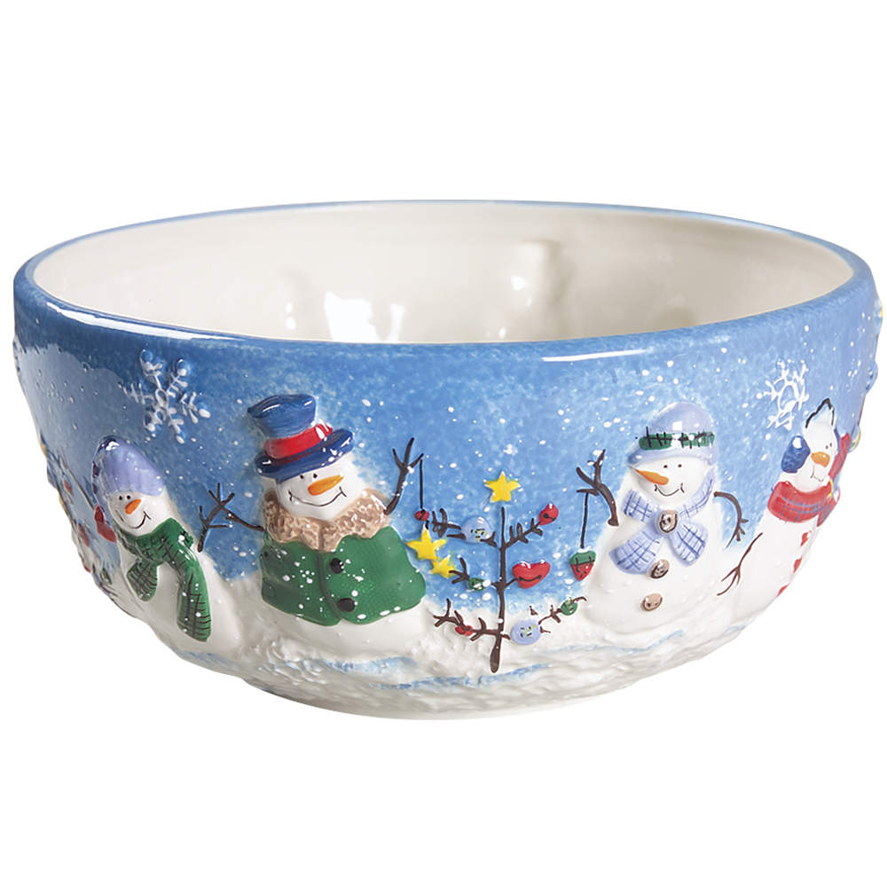 Button Tree Button Up 10" Round Serving Bowl by St Nicholas Square-1