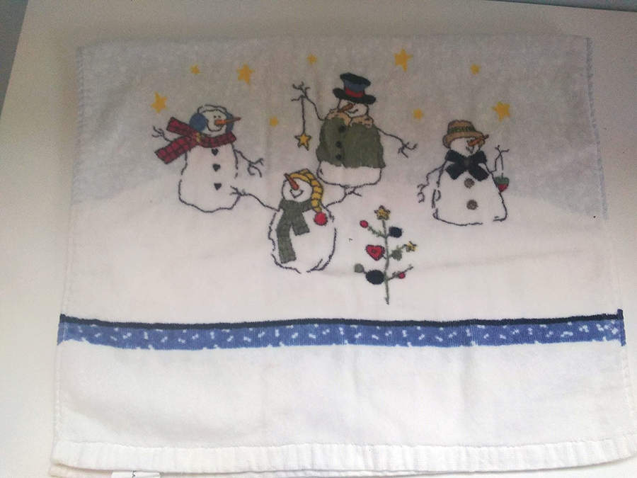 Button Tree Button Up Cloth Hand Towel by St Nicholas Square-1