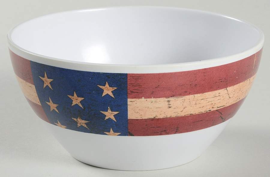 Colonial (Black Trim) Melamine All Purpose Bowl by Sakura-1
