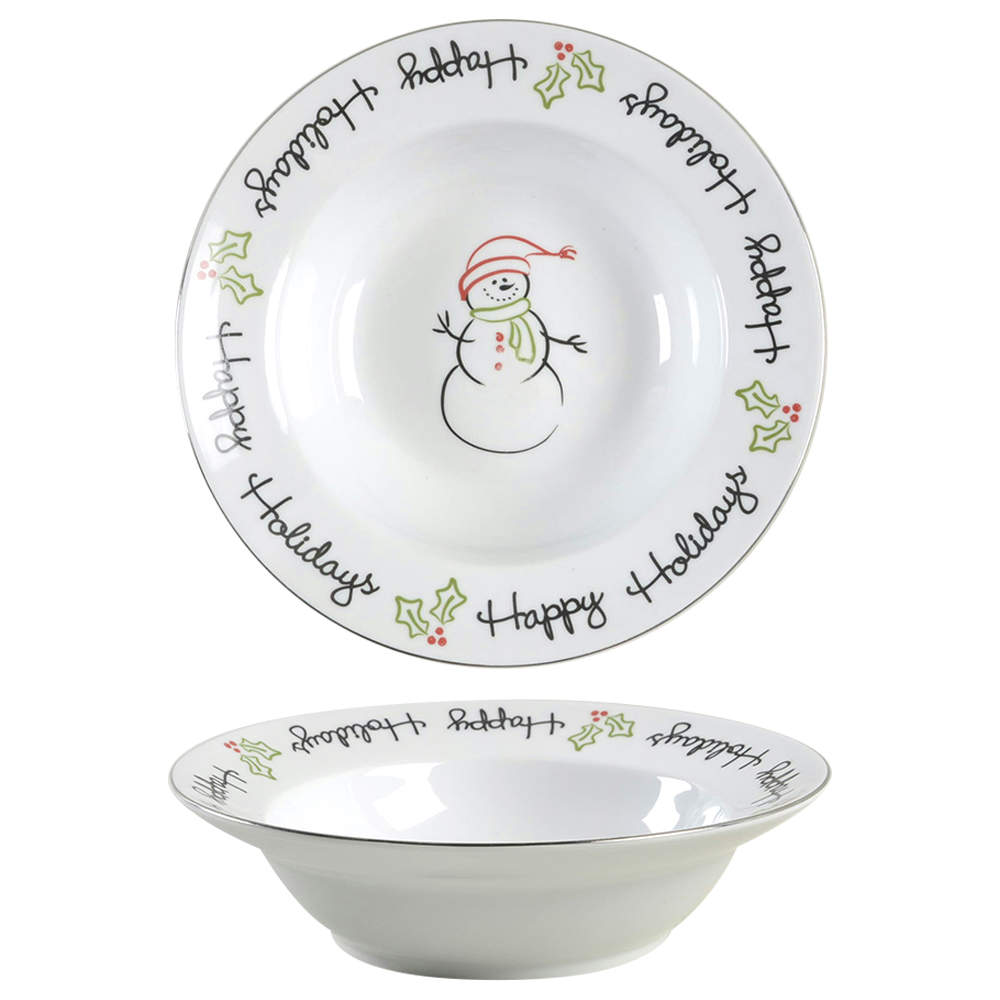 Tis the Season Rim Soup Bowl by St Nicholas Square-1