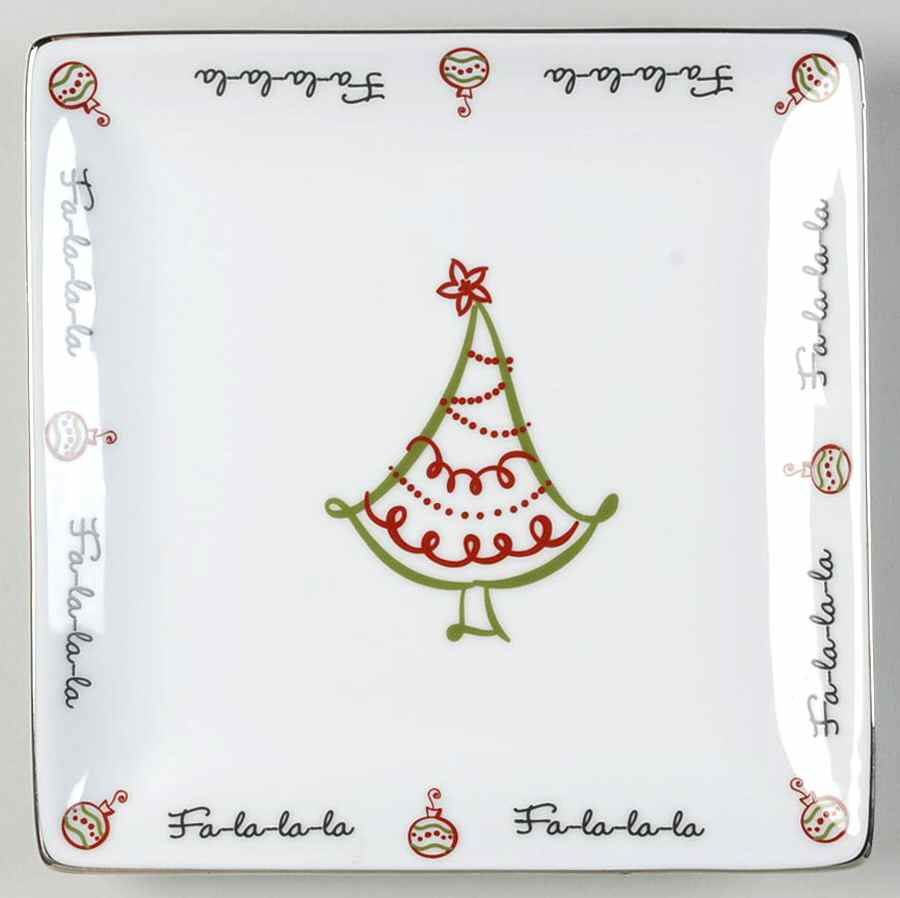 Tis the Season Square Salad Plate by St Nicholas Square-1