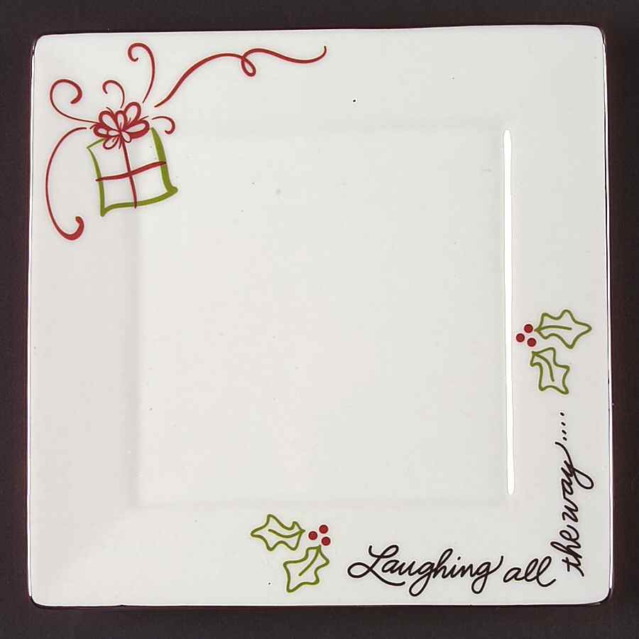Tis the Season Square Salad Plate by St Nicholas Square-1