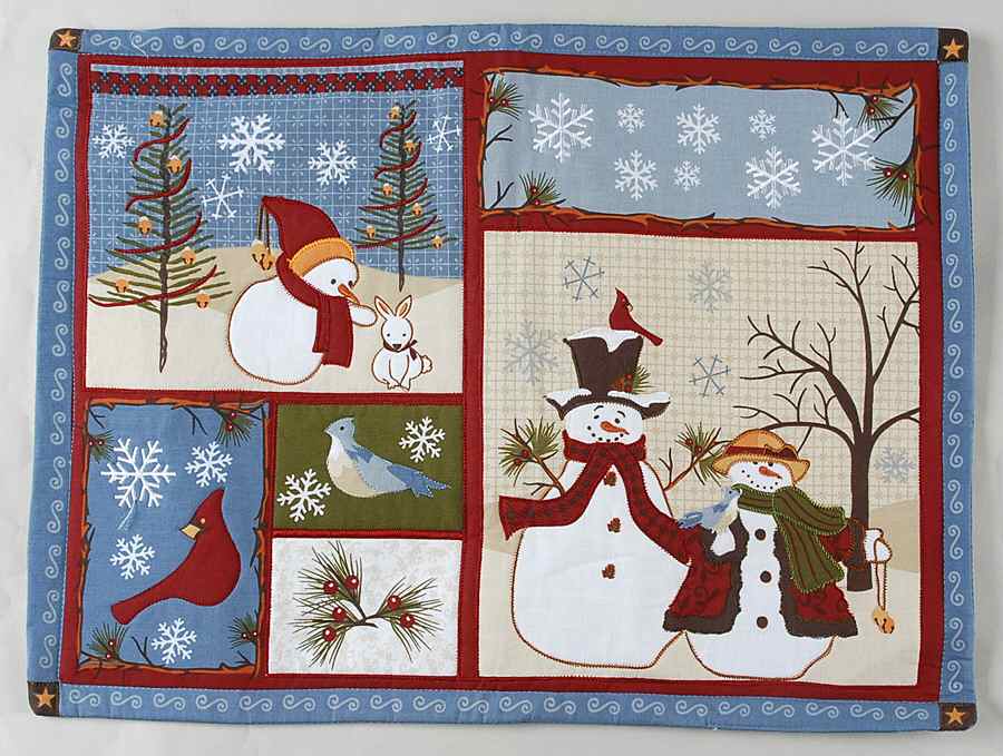 Forest Friends Rectangular Cloth Placemat by St Nicholas Square-1