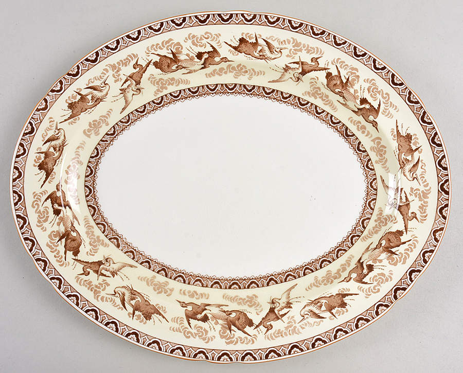 12778 (Scallop) 12" Oval Serving Platter by Shelley-1