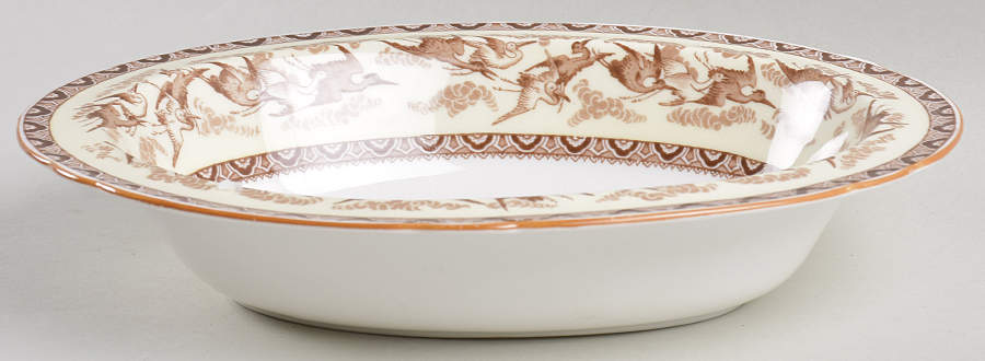 12778 (Scallop) 9" Oval Vegetable Bowl by Shelley-1