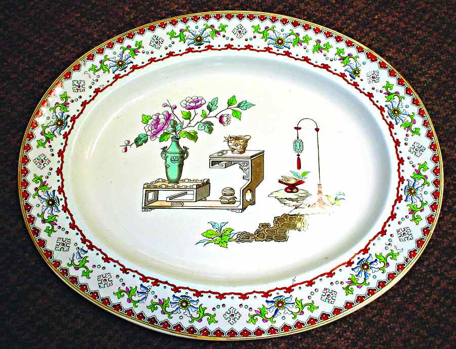 7390 17" Oval Serving Platter by Spode-1