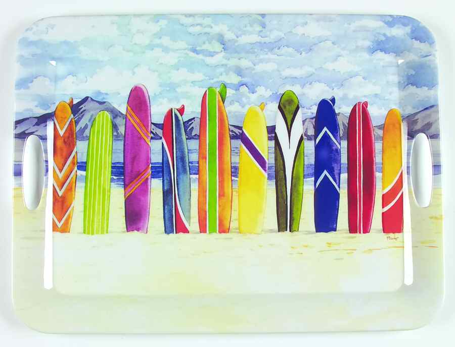 Surfs Up (Melamine) Melamine Tray by Sakura-1