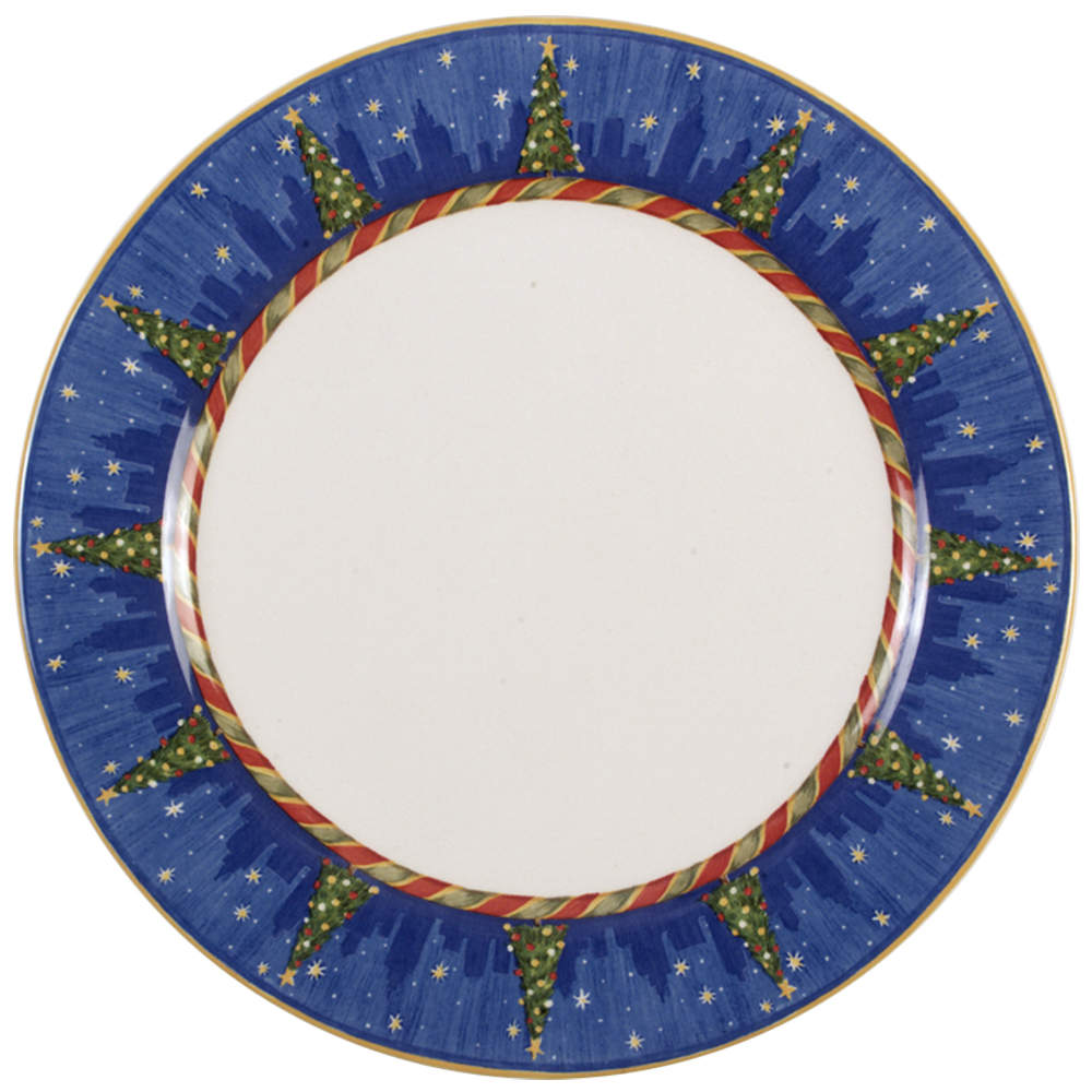 Christmastime in the City Dinner Plate by Sango-1
