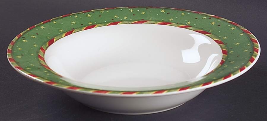 Christmastime in the City Rim Soup Bowl by Sango-1