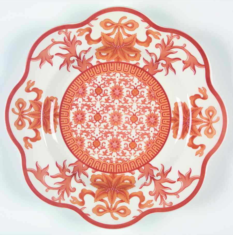 Home Accents Indian Red Buffet/Dessert Plate by Spode-1