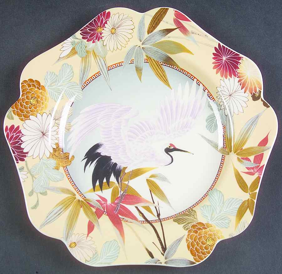 Home Accents Japanese Heron 9" Pentagonal Plate by Spode-1
