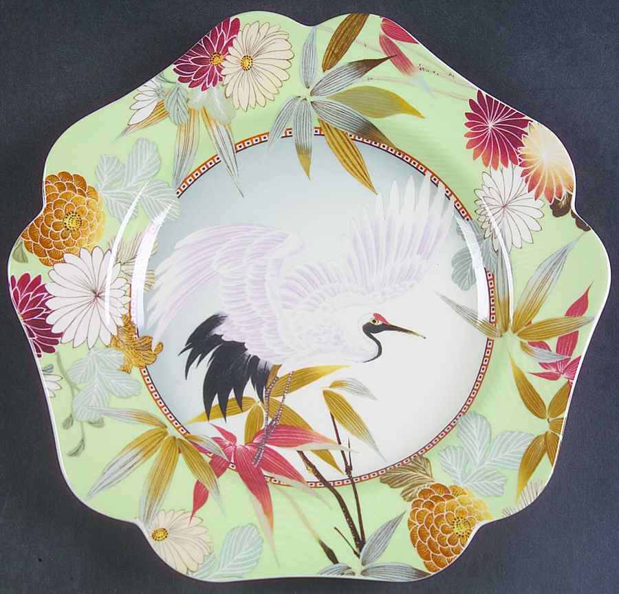 Home Accents Japanese Heron 9" Pentagonal Plate by Spode-1