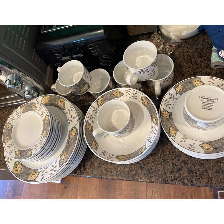 October Flat Cup & Saucer Set by Sakura-1