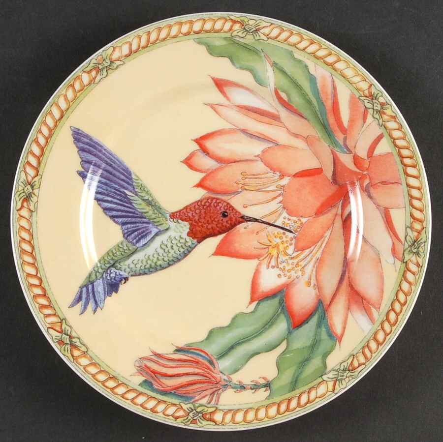 Hummingbird Collection Salad/Dessert Plate by Sadek-1
