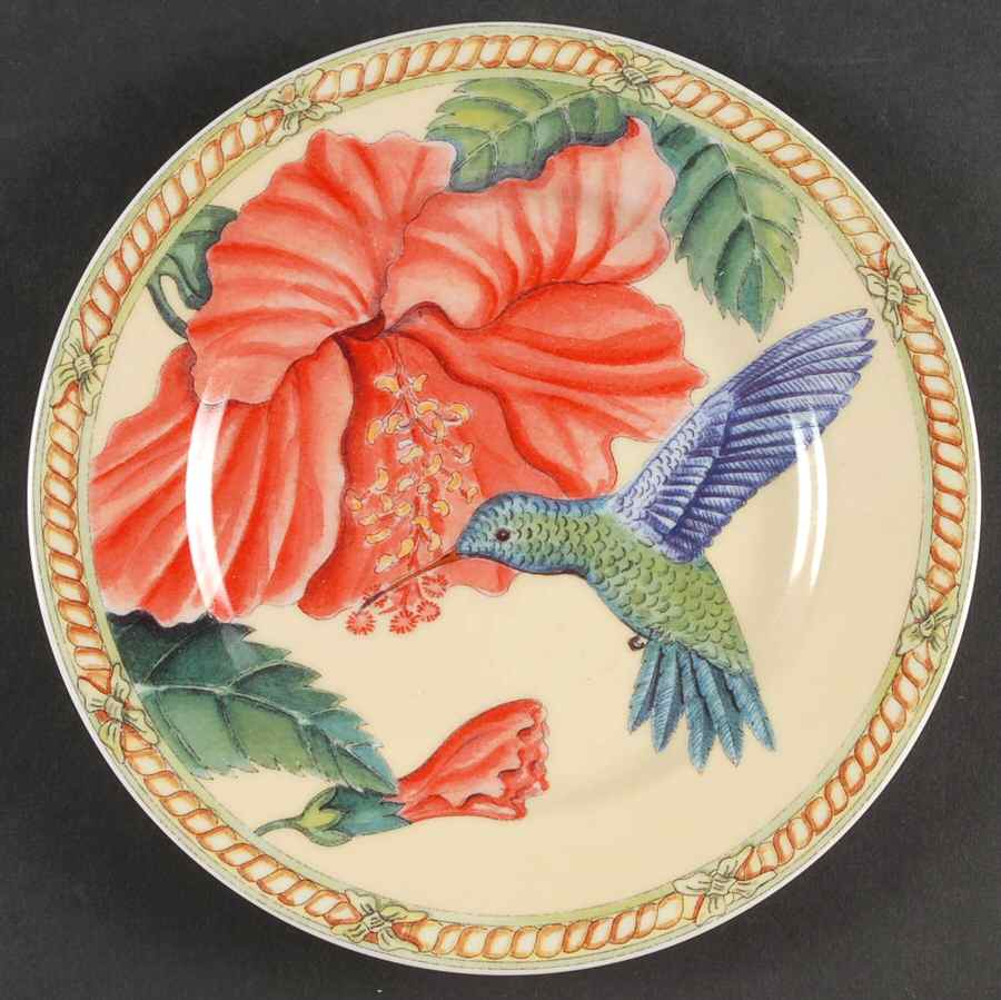 Hummingbird Collection Salad/Dessert Plate by Sadek-1