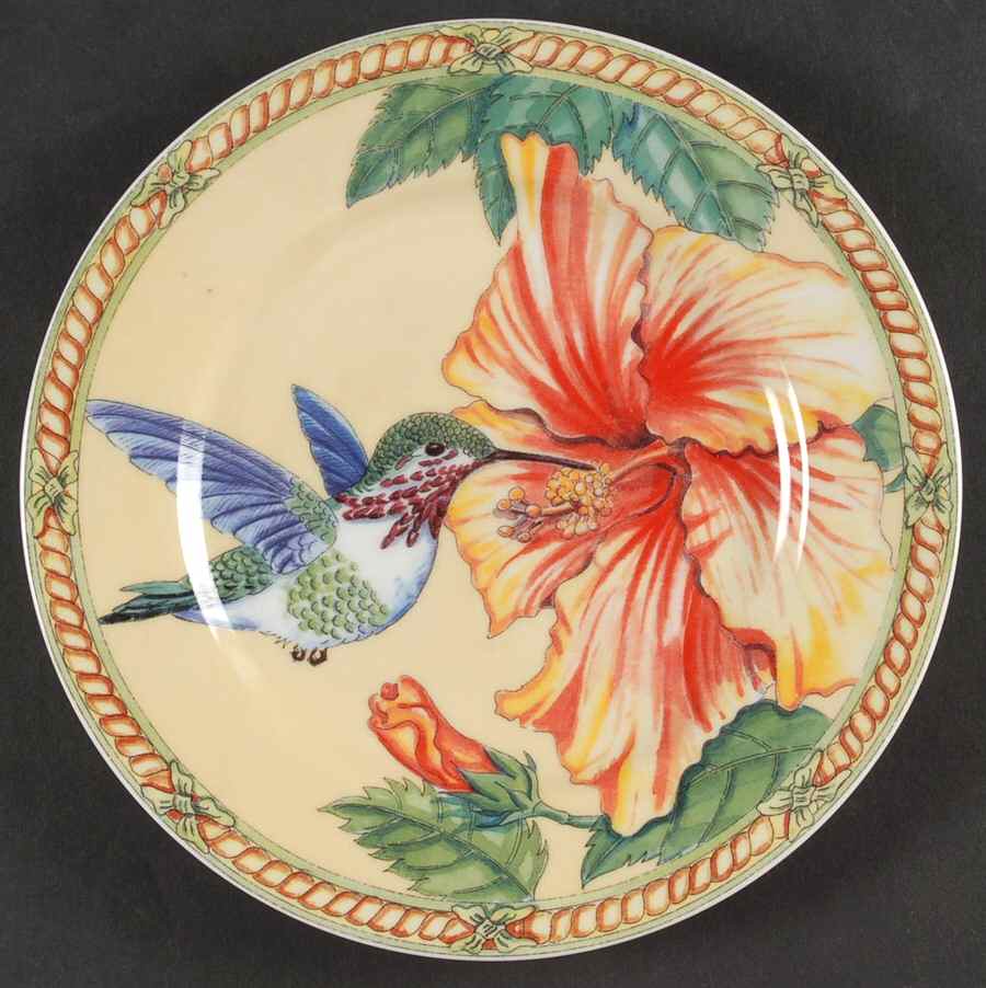 Hummingbird Collection Salad/Dessert Plate by Sadek-1