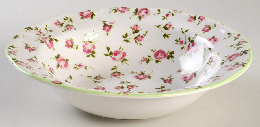 Garden Filigree Rim Soup Bowl by Stoney Hill-1