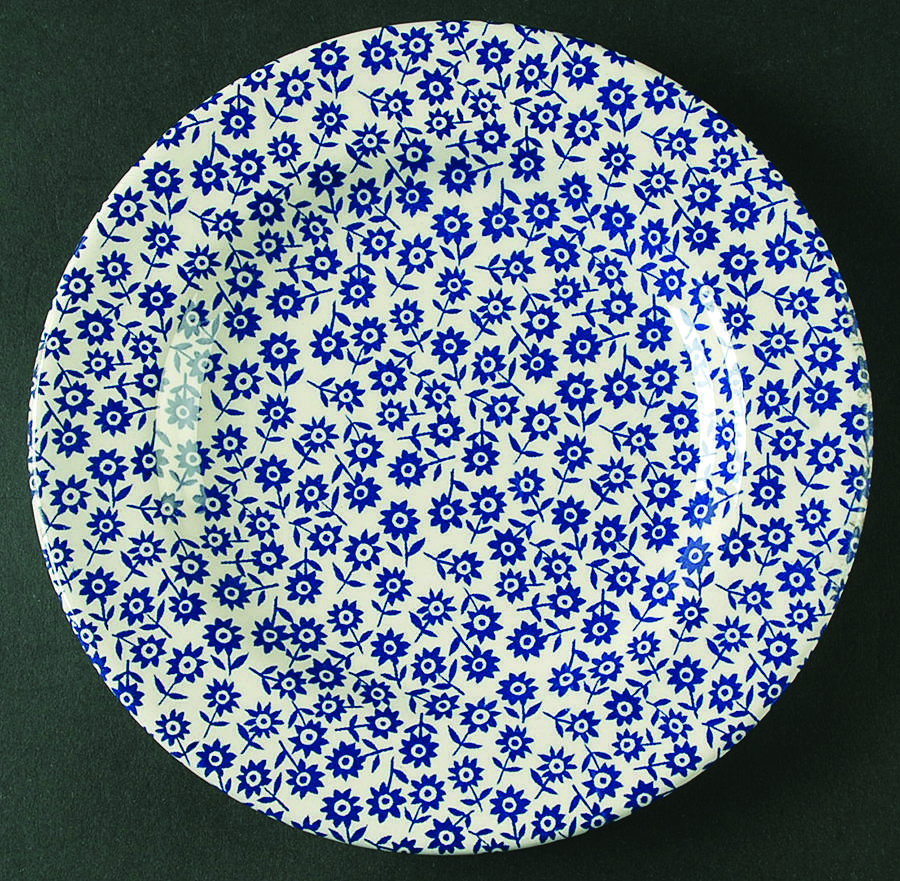 Calico Blue Salad/Dessert Plate by Stoney Hill-1