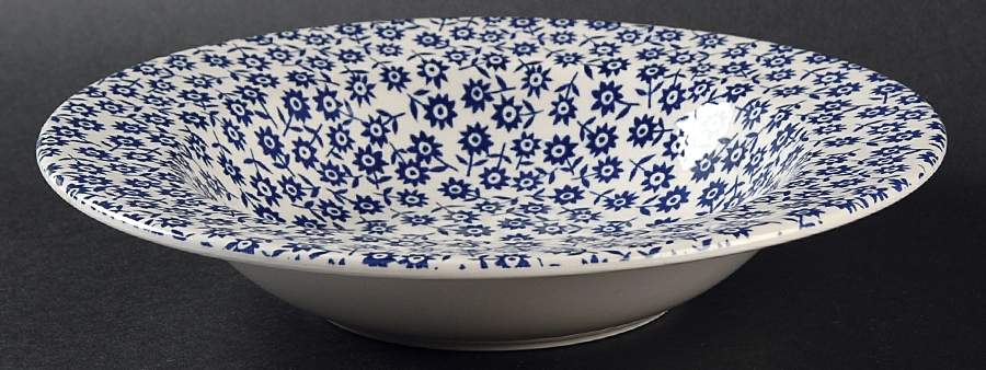 Calico Blue Rim Soup Bowl by Stoney Hill-1