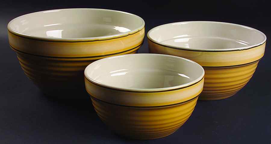 Yelloware (3 Piece) Mixing Bowl Set by Stoney Hill-1