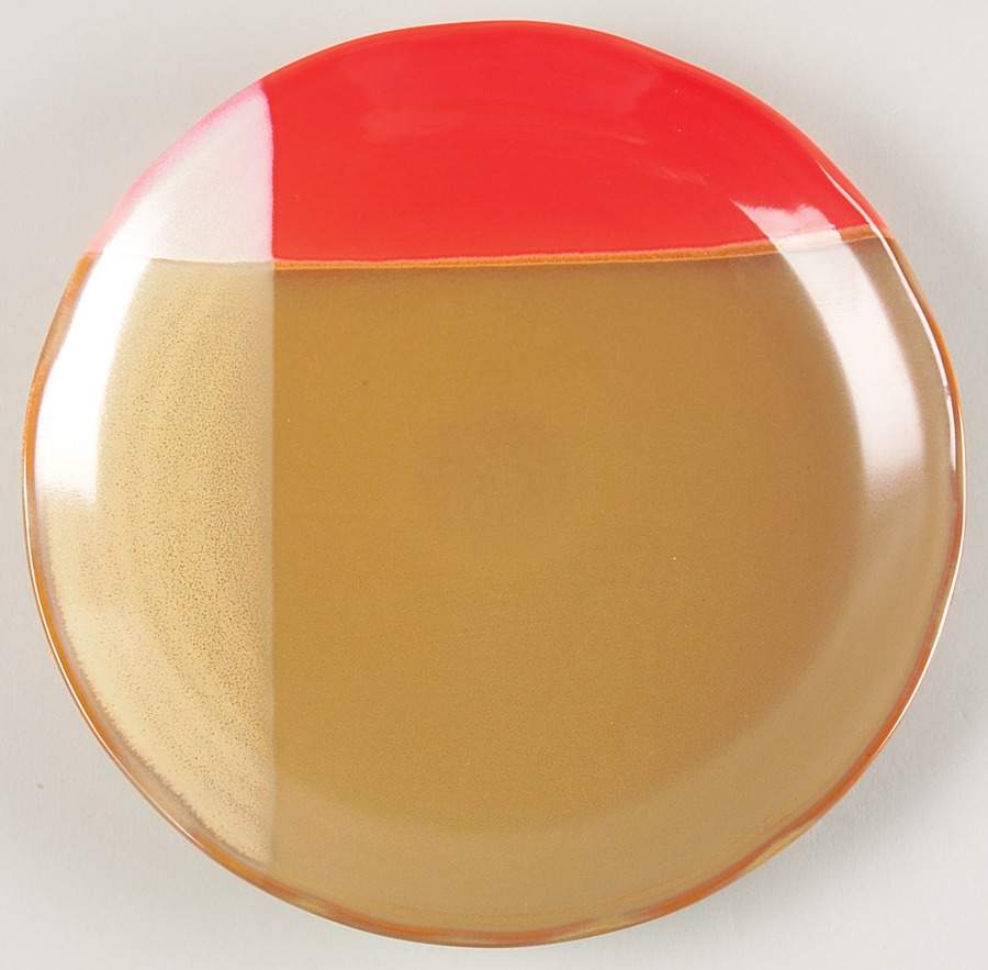Gold Dust Red Salad Plate by Sango-1