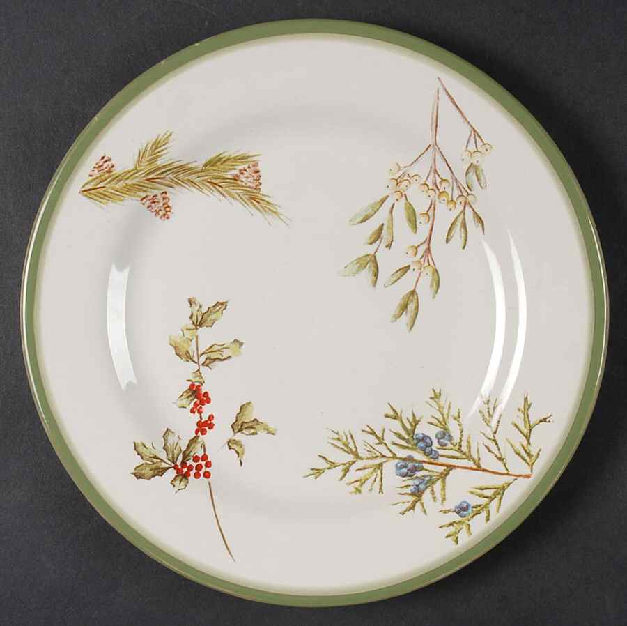 Holly Greens Salad Plate by Sonoma Home-1