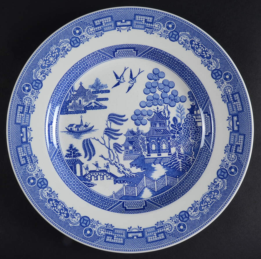Blue Willow (Williams Sonoma) Dinner Plate by Spode-1