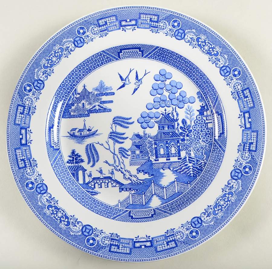 Blue Willow (Williams Sonoma) Dinner Plate by Spode-1