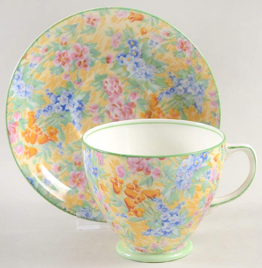 2858 Footed Cup & Saucer Set by Sampson Smith-1
