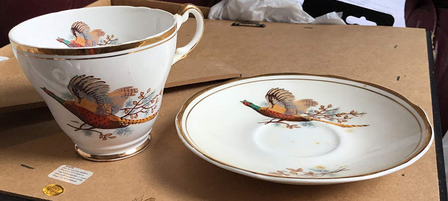 Pheasant Saucer by Sheriden (England)-1