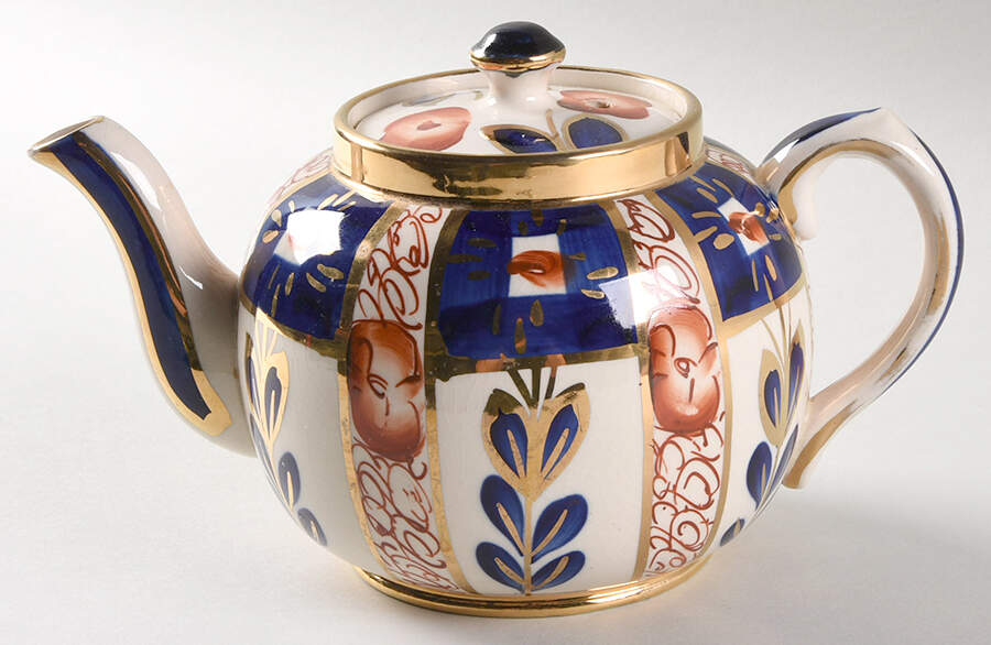 O164C Teapot & Lid by Sudlow's (Burslem)-1