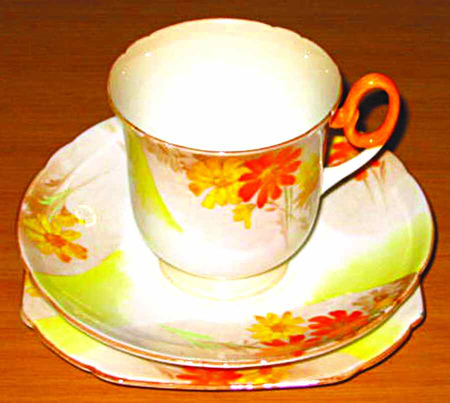 E12472 Footed Cup & Saucer Set by Shelley-1