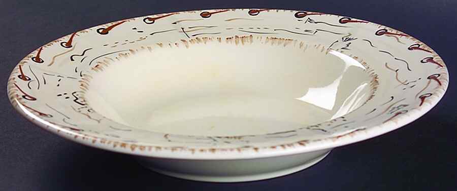 Birch Bark Large Rim Soup Bowl by Stoney Hill-1