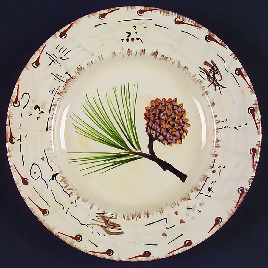 Birch Bark Accent Salad Plate by Stoney Hill-1